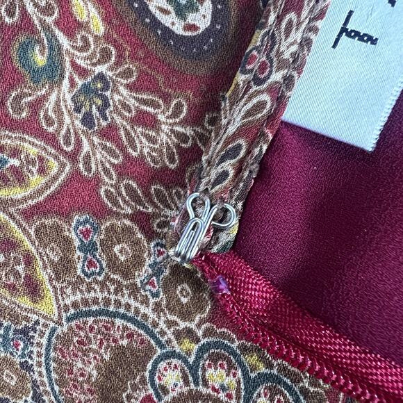 Y2K Vintage Paisley Pencil Skirt 4 | Whimsigoth Earthy Boho Academic USA Made - Picture 9 of 15